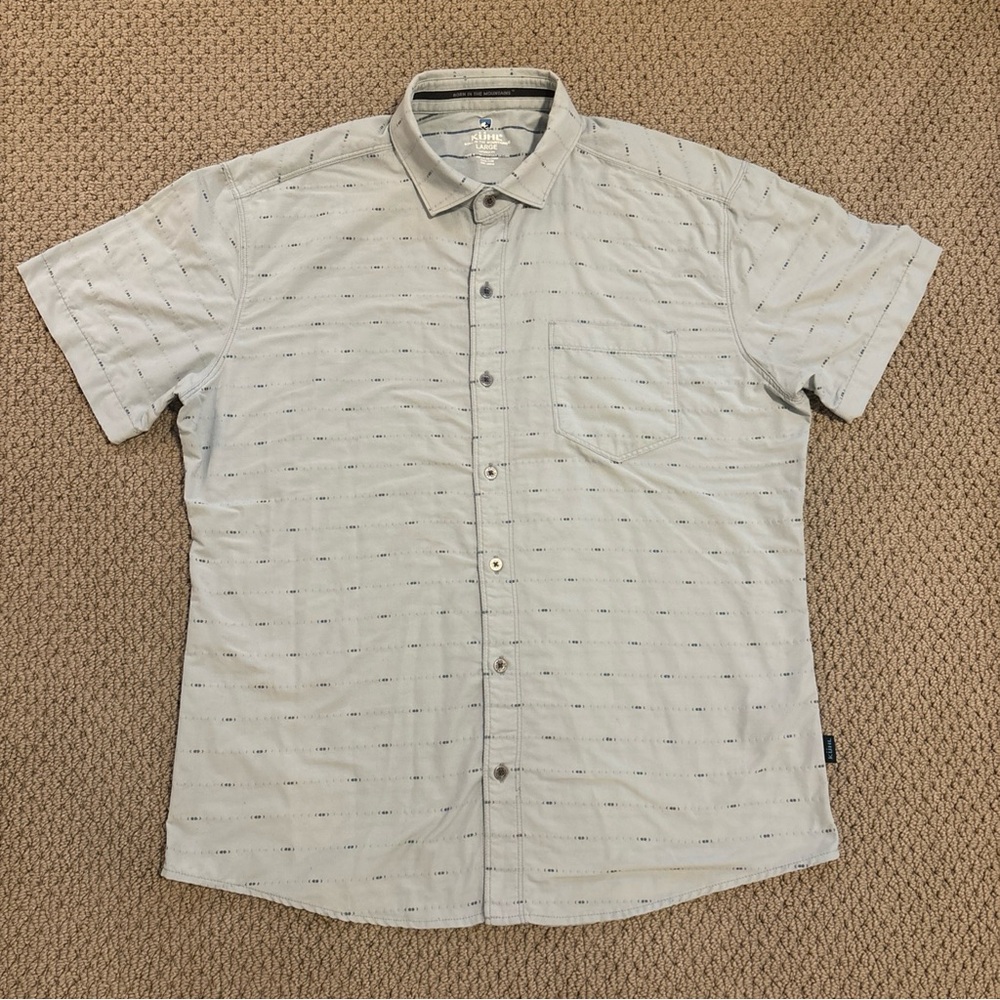 Short Sleeve Button Down Kuhl Pocket Shirt RN#108846 Western Stripe Arrow